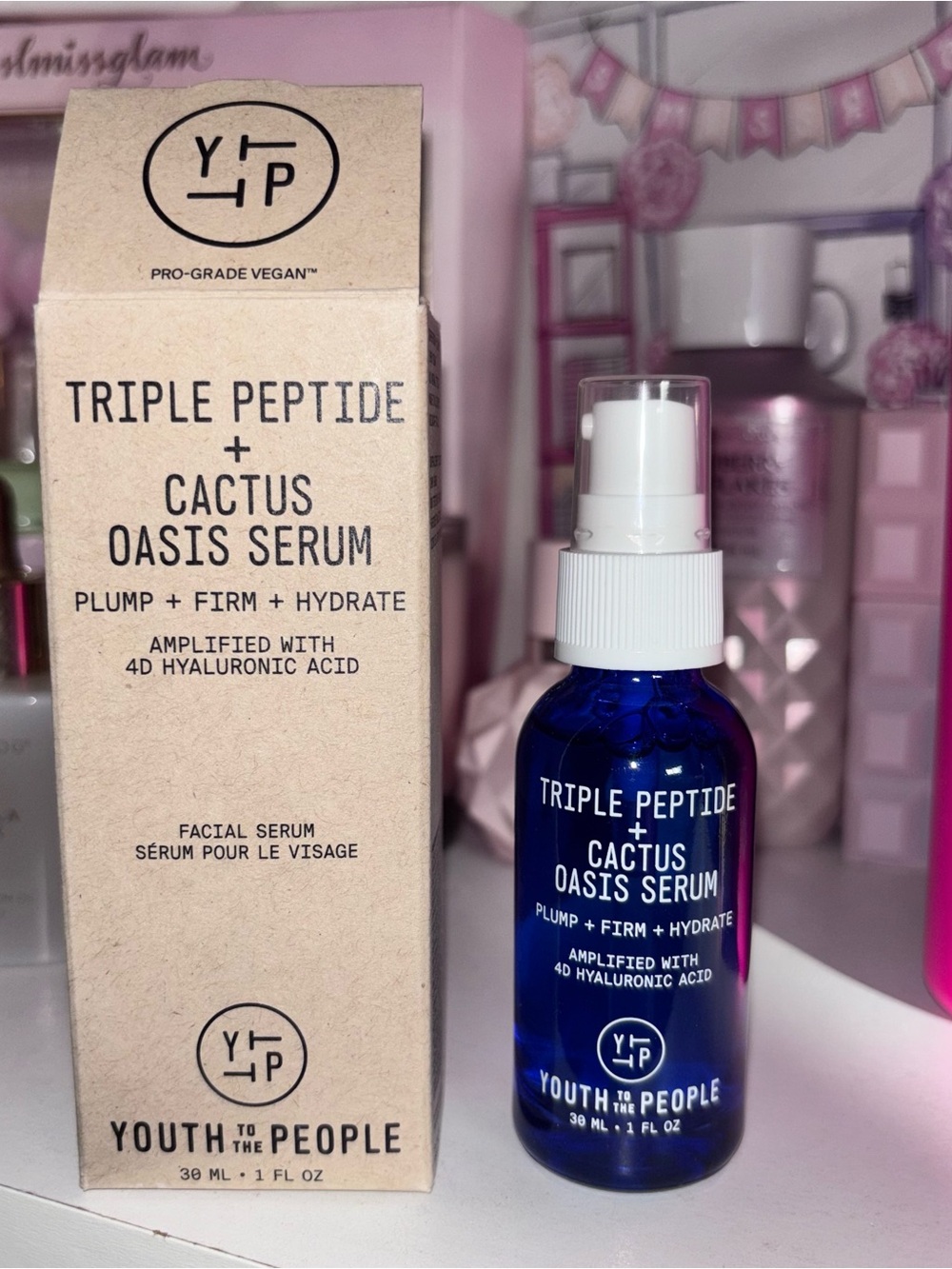 NIB Youth To The People Triple Peptide + Cactus Oasis Serum🩵